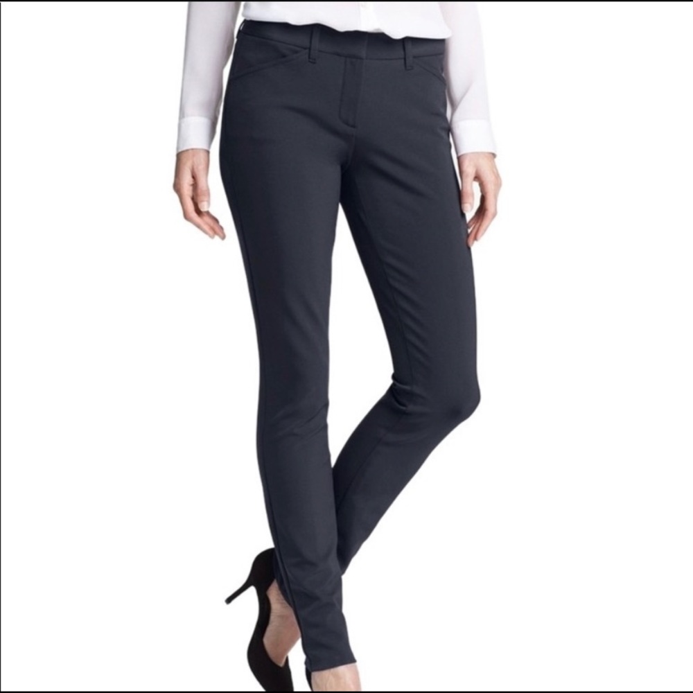 Theory Dantey Mandato Skinny Stretch Pant Navy 6